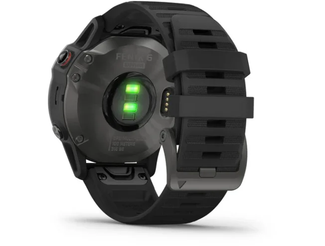 Multispordi kell Garmin fenix 6 Safiir - hall, musta rihmaga