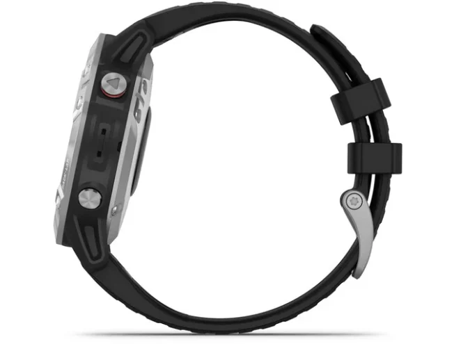 Multispordi kell Garmin fenix 6 Solar - h&otilde;be, musta rihmaga