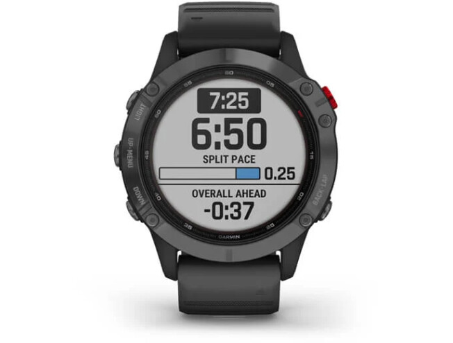 Spordikell Garmin fenix 6 Pro Solar - hall, musta rihmaga Pro Solar - hall, musta rihmaga