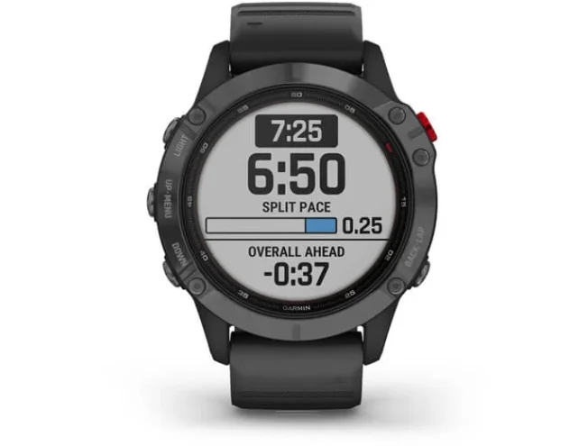 Multispordi kell Garmin fenix 6 Pro Solar - hall, musta rihmaga