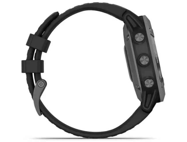 Multispordi kell Garmin fenix 6 Pro Solar - hall, musta rihmaga