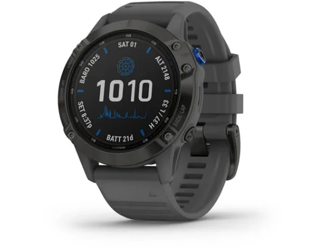 Multispordi kell Garmin fenix 6 Pro Solar - must, halli rihmaga