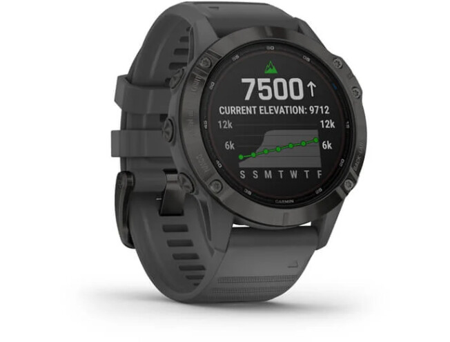 Spordikell Garmin fēnix 6 Pro Solar Pro Solar - must, halli rihmaga