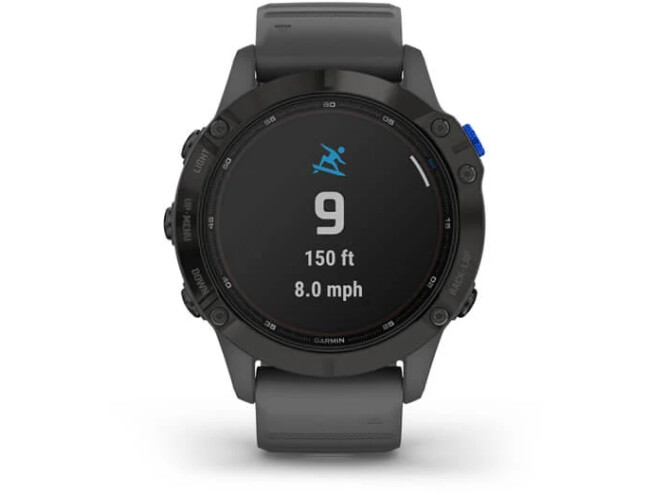 Spordikell Garmin fēnix 6 Pro Solar Pro Solar - must, halli rihmaga