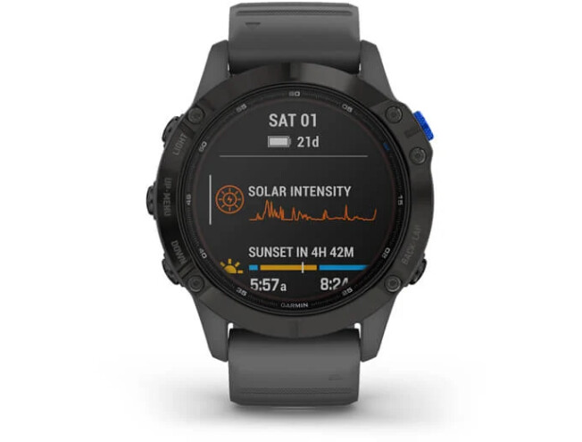 Spordikell Garmin fēnix 6 Pro Solar Pro Solar - must, halli rihmaga