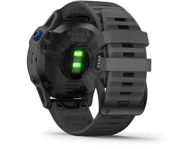 Spordikell Garmin fēnix 6 Pro Solar Pro Solar - must, halli rihmaga