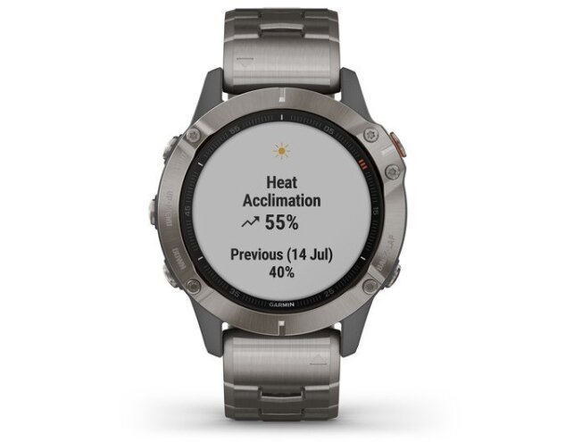 Multispordi kell Garmin fenix 6 Safiir - Ti hall, titaanium rihmaga