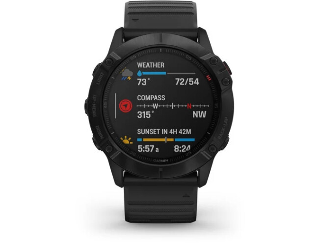 Spordikell Garmin fenix 6X PRO; must, musta rihmaga PRO - must, musta rihmaga