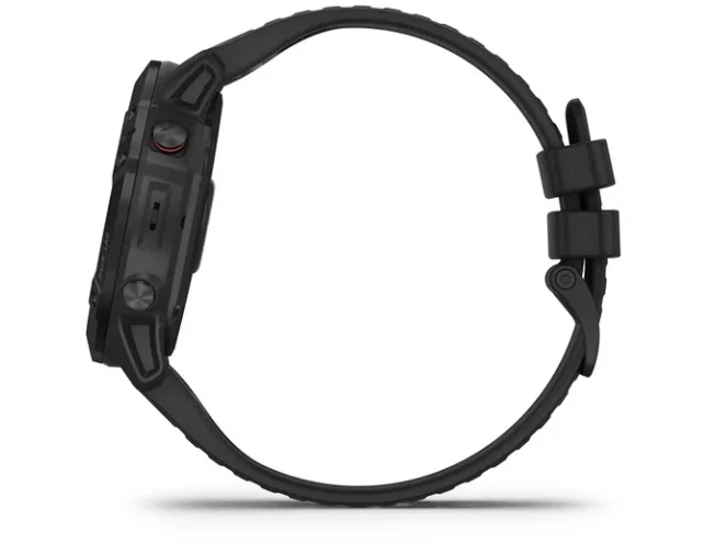 Spordikell fenix 6X PRO - must, musta rihmaga