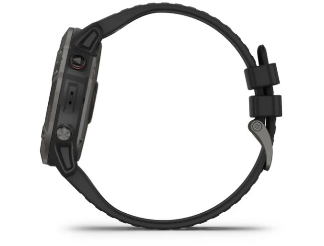 Spordikell Garmin fēnix 6X Safiir; süsinik hall DLC, musta rihmaga Safiir - süsinik hall DLC, musta rihmaga