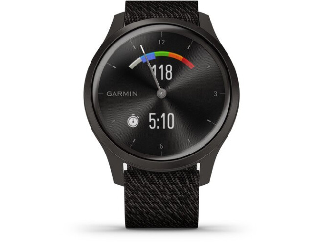 Aktiivsuskell Garmin vivomove Style Gunmetal-Dark Gray, Fabric must/must - nailon