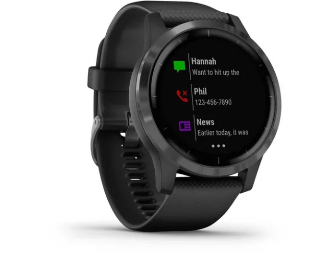 Spordikell Garmin vivoactive 4 hall/must