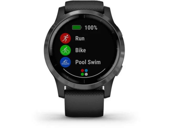 Spordikell Garmin vivoactive 4 hall/must