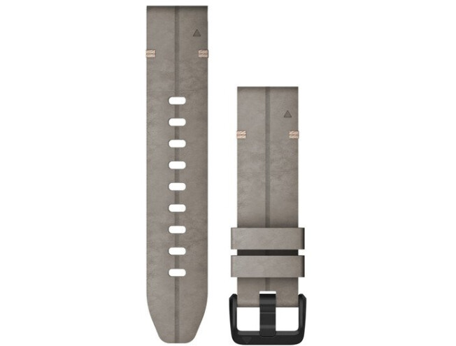 QUICKFIT 20 kellarihmad (20mm) Nahk-Shale Gray