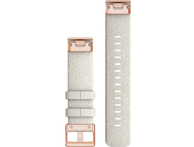QUICKFIT 20 kellarihmad (20mm) Nailon-Heathered Cream/RoseGold