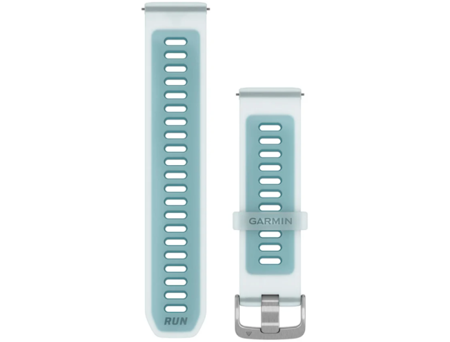 Quick Release kellarihmad (22mm) Silikoon - Translucent Whitestone/Turquoise