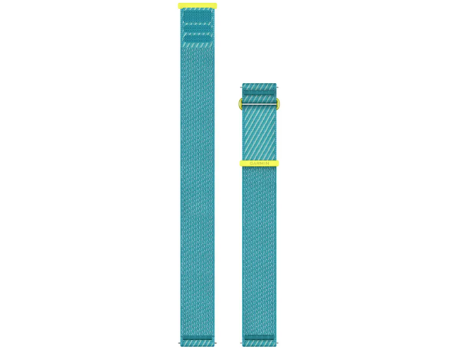 Quick Release kellarihmad (22mm) ComfortFit Nailon - Amp Yellow/Turquoise