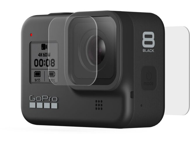 GoPro l&auml;&auml;tse ja ekraani kaitse klaasid (HERO8 Black)
