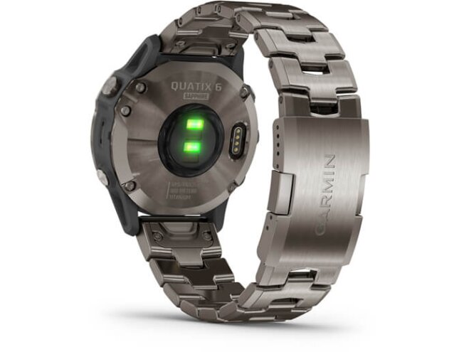 Spordikell Garmin quatix 6 Safiir, Titanium rihmaga