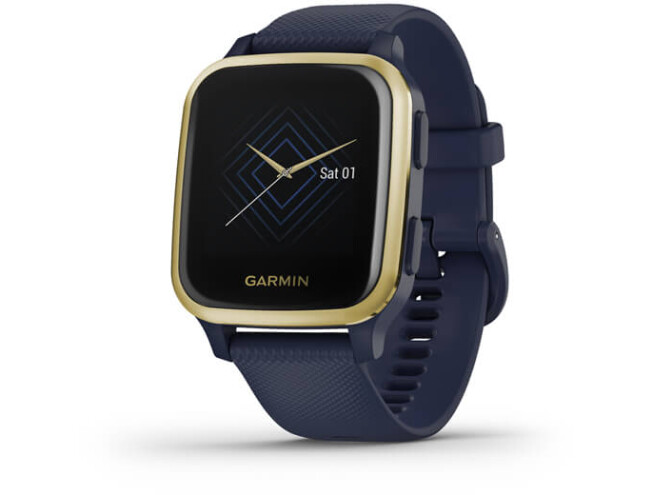 Aktiivsuskell Garmin VENU SQ Music Captain Blue/Light Gold Navy/Light Gold