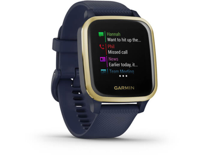 Aktiivsuskell Garmin VENU SQ Music Captain Blue/Light Gold Navy/Light Gold