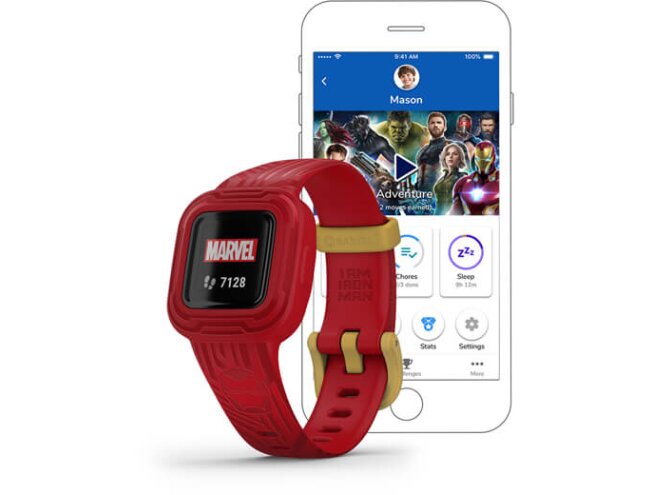 Aktiivsuskell Garmin vivofit jr. 3 Iron Man