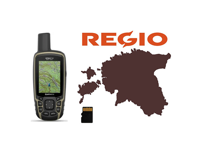 Käsi GPS Garmin GPSMAP 65 GPSMAP 65 + Regio Teed mälukaart