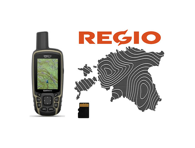 Käsi GPS Garmin GPSMAP 65 GPSMAP 65 + Regio Topo mälukaart