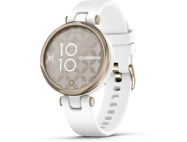 Aktiivsuskell Garmin Lily Sport Cream Gold/White Sport - Cream Gold/White