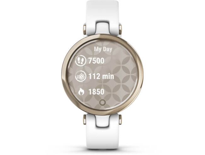 Aktiivsuskell Garmin Lily Sport Cream Gold/White Sport - Cream Gold/White