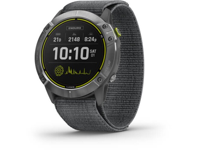Spordikell Garmin Enduro h&otilde;be, halli UltraFit nailonrihmaga