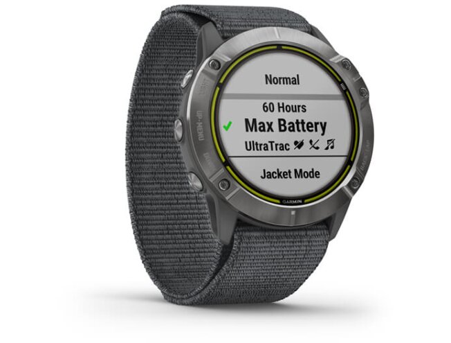 Spordikell Garmin Enduro h&otilde;be, halli UltraFit nailonrihmaga