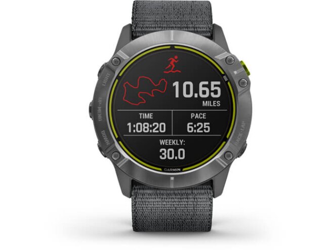 Spordikell Garmin Enduro h&otilde;be, halli UltraFit nailonrihmaga