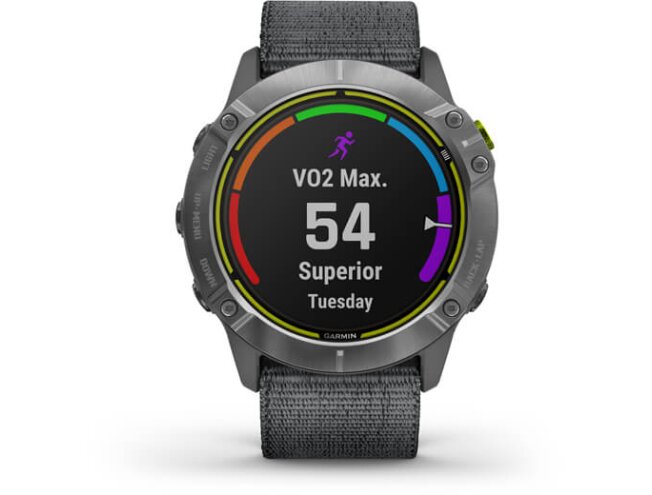 Spordikell Garmin Enduro h&otilde;be, halli UltraFit nailonrihmaga