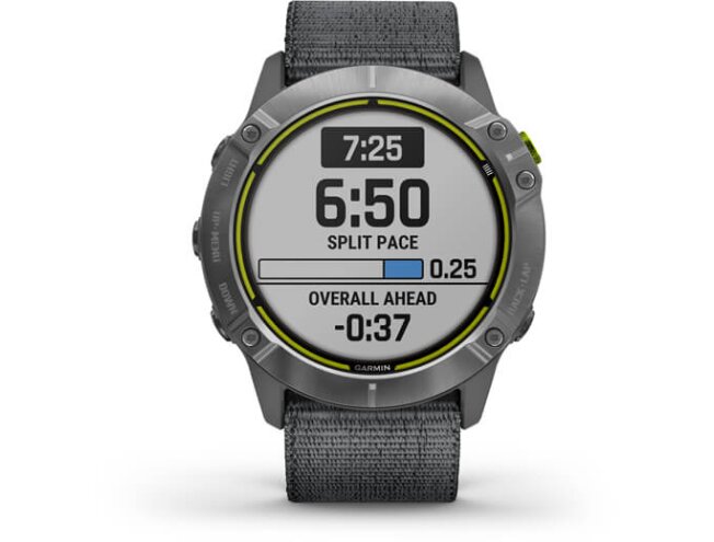 Spordikell Garmin Enduro h&otilde;be, halli UltraFit nailonrihmaga