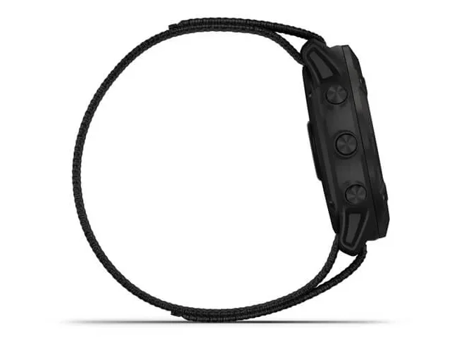 Spordikell Garmin Enduro DLC must, musta UltraFit nailonrihmaga
