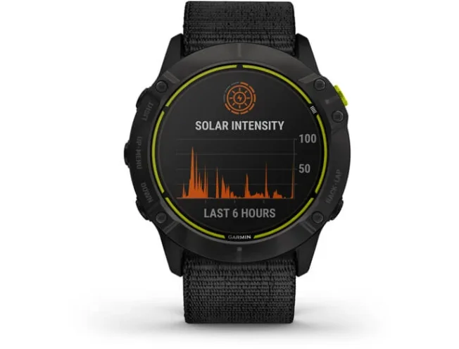 Spordikell Garmin Enduro DLC must, musta UltraFit nailonrihmaga