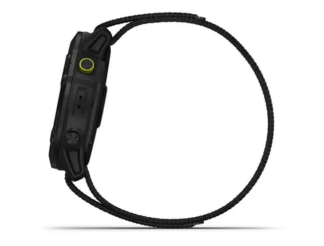 Spordikell Garmin Enduro DLC must, musta UltraFit nailonrihmaga