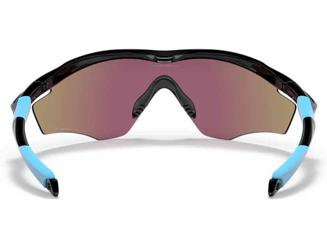 Oakley M2 Frame XL p&auml;ikeseprillid tagantvaates, n&auml;ha nina- ja sangapatjade asetus seestpoolt