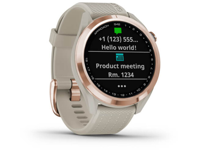 Golfikell Garmin Approach S42 rosegold/beež