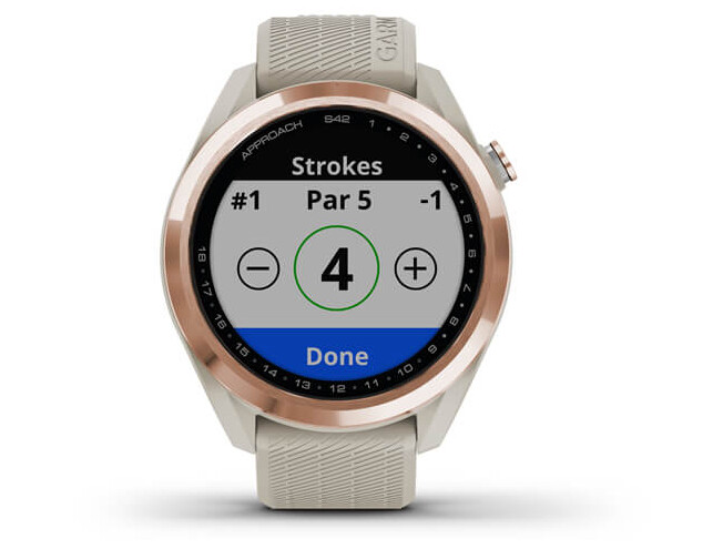 Golfikell Garmin Approach S42 rosegold/beež