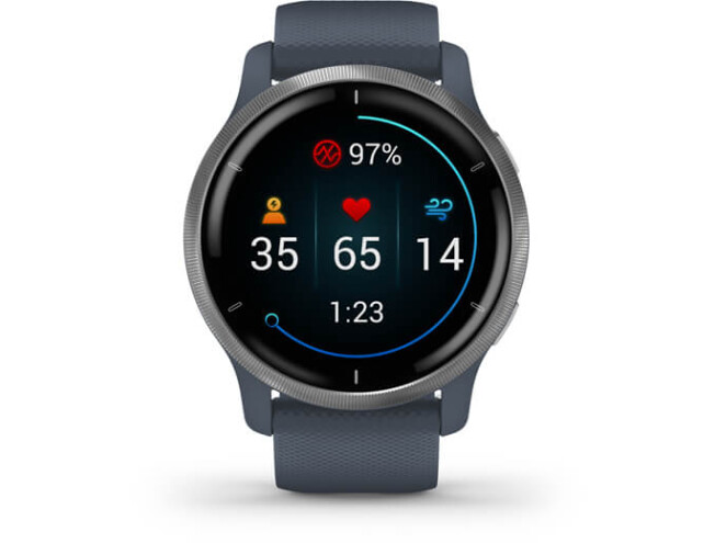 Nutikell Garmin VENU 2 Granite Blue/Silver