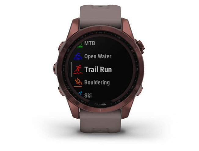 Spordikell Garmin fenix 7S Sapphire Solar - Dark Bronze Ti Shale Gray Band Sapphire Solar - Dark Bronze Ti Shale Gray Band