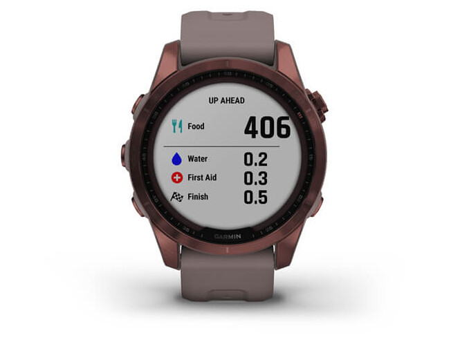 Spordikell Garmin fenix 7S Sapphire Solar - Dark Bronze Ti Shale Gray Band Sapphire Solar - Dark Bronze Ti Shale Gray Band