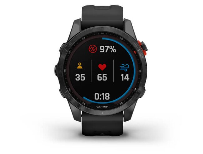 Spordikell Garmin fenix 7S Solar - Slate Gray Black Band