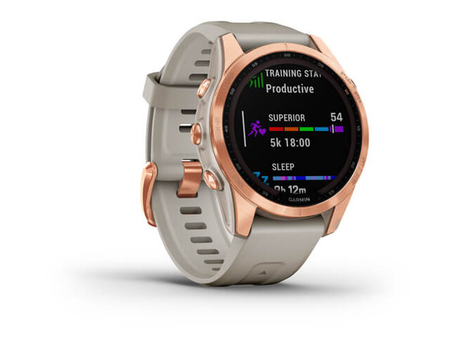 Spordikell Garmin fenix 7S Solar - Rose Gold Light Sand Band Solar - Rose Gold Light Sand Band