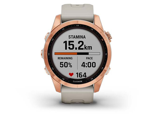 Spordikell Garmin fenix 7S Solar - Rose Gold Light Sand Band Solar - Rose Gold Light Sand Band