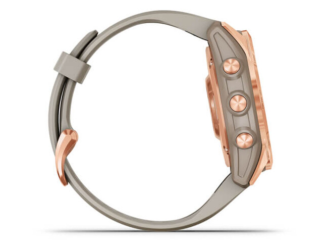 Spordikell Garmin fenix 7S Solar - Rose Gold Light Sand Band Solar - Rose Gold Light Sand Band