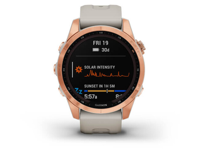 Spordikell Garmin fenix 7S Solar - Rose Gold Light Sand Band Solar - Rose Gold Light Sand Band