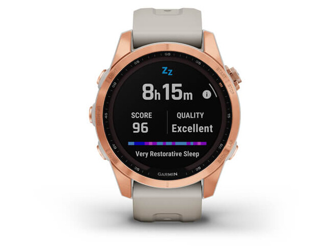 Spordikell Garmin fenix 7S Solar - Rose Gold Light Sand Band Solar - Rose Gold Light Sand Band